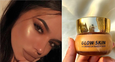 HUZURLU ILLUMINATOR AND HIGHLIGHTER MAKEUP BASE FOR ALL PARTY MAKEUP  Highlighter(GOLDEN)