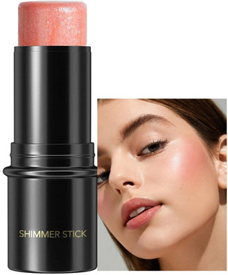 Emijun Shimmer Cream Highlighter Stick  Highlighter(ROSE GOLD PINK)