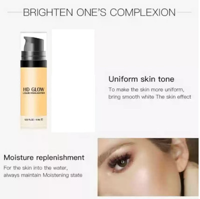 HUZURLU Best Beauty Drop & Glow Liquid  Highlighter(GOLDEN)