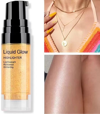 GFSU - GO FOR SOMETHING UNIQUE Liquid Illuminator gold Highlighter Ultra Smooth Shine Waterproof  Highlighter(gold)