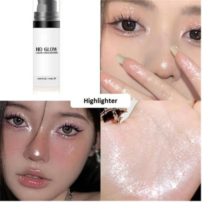 THTC Shine Shimmer Makeup Bronzer Smooth Glow Illuminator Highlighter(SILVER)
