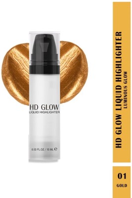 WOONGMI Waterproof High Quality HD Glow Liquid Highlighter For All Skin Tone Highlighter(Gold)