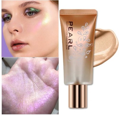 ADJD Pearl Illuminator Makeup Base Bright Pearl Color for Instant Skin Brightening(GOLDEN PINK)