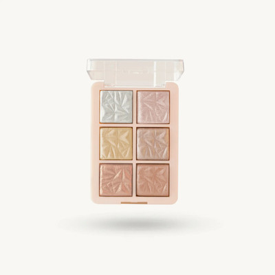 GULGLOW99 6 Colour Highlighter Palette Ultra Blendable & Long Lasting Highlighter(MULTI BRONZE SHADE)