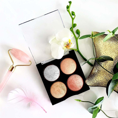 THTC Multi-Functional Highlighter Palette Highlighter(Multicolor)