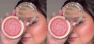 tanvi27 Combo Blusher Face Highlighter Makeup Shimmer Glitter Diamond Sparkly Highlighter(pink)