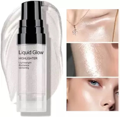 Jiwoo best Liquid Highlighter Radiant and Long-Lasting Illuminator Highlighter(sliver)