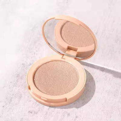 GABBU Shimmer face highlighter compact powder make up high pigment easily apply makeup Highlighter(ROSE GOLD)