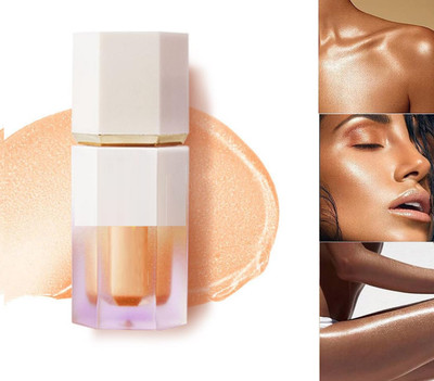 GABBU Highlighter Makeup, Long Lasting Liquid Luminizer for Glowing Skin Highlighter(ROSE GOLD)