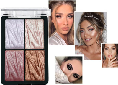 Sheny 4 Shade illuminating and Palette  Highlighter(multicolor)
