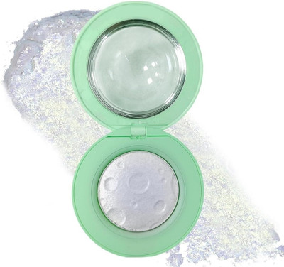 YAWI Multi Use Face & Body Highlighter Diamond Shine Pressed Powder Palette Highlighter(Silver)