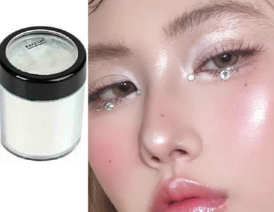HUZURLU LONG LASTING MAKE UP LOOK SILVER EVERY DAY SHINE HIGHLIGHTER Highlighter(Silver)