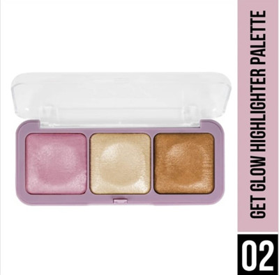 DARVING 3 Color illuminating Backed Highlighter Easy-to-blend Formula  Highlighter(MULTI COLOR)