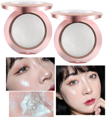 REIMICHI Highlighter Blusher Highlighter Pack of 2 Highlighter(white)