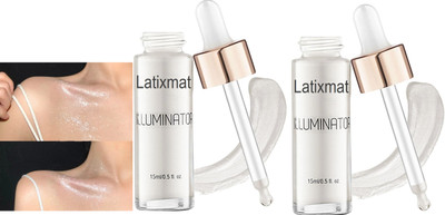Latixmat Combo Illuminating Highlighter Liquid Highlighter For Face Makeup Highlighter(WHITE)