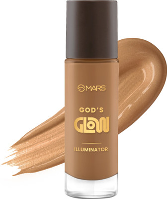 MARS God's Glow Illuminator, Liquid, Radiant Finish Highlighter(08-CHESTNUT, 30 ML)