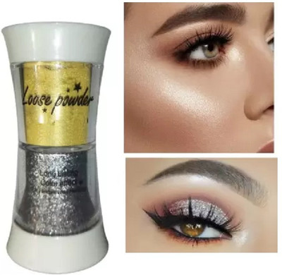 HUZURLU Best Highlighters For Face & EYE Highlighter(silverand gold)