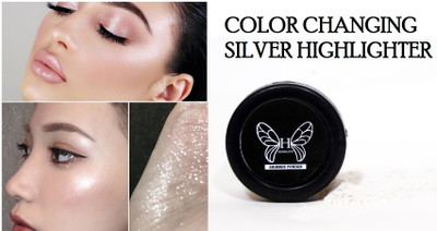 Herrlich COLOR CHANGING SILVER HIGHLIGHTER POWDER FOR SHINY BODY Highlighter(SILVER)