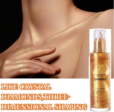 DARVING Face & Body,Liquid Illuminator Body Shimmer for Women Highlighter(Gold)