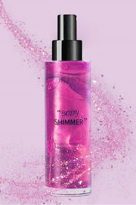 GFSU - GO FOR SOMETHING UNIQUE Quick-Drying and Non-Sticky Body Shimmer Spray Highlighter(PINK GLOW)