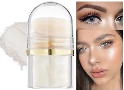 AFARAXIA Powder Illuminator silver Highlighter Ultra Smooth Shine Waterproof  Highlighter(silver)