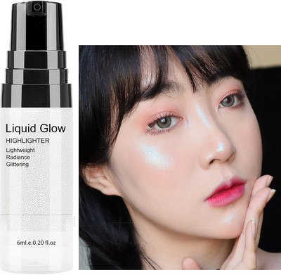 ADJD Liquid Illuminator Silver Highlighter Ultra Smooth Shine Waterproof  Highlighter(Silver)