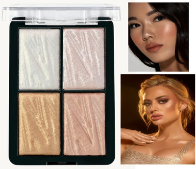 EVERERIN Highlighter Palette Weightless Longlasting Illuminating Glow01 Highlighter(MULTI)