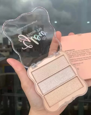 HUZURLU Face & Body Highlighter Palette-01 Highlighter(Multicolor)