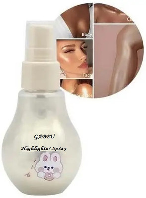 GABBU Korean Shimmer Body & Face Highlighter Spray Highlighter(Gold)