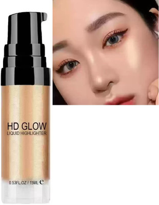 Jiwoo HD Glow Liquid Highlighter long lasting texture Highlighter(gold)