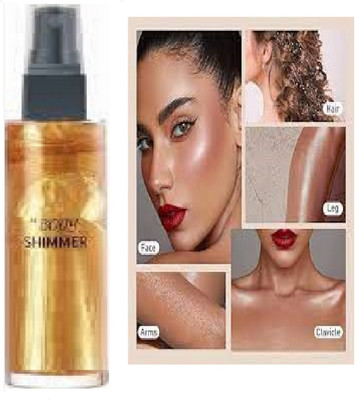 Luipui FACE AND BODY GOLDEN HIGHLIGHTER MAKEUP FIXING WITH SHINE -01 Highlighter(GOLDEN)