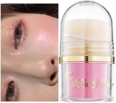 GFSU - GO FOR SOMETHING UNIQUE Shimmer Contour Blush Sparkling Makeup for Face Eye Body Highligh  Highlighter(Pink)