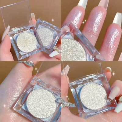 WOONGMI Korean Ultra Pigment Easyblend Texture Longwear Illuminating For Women Highlighter(Silver)