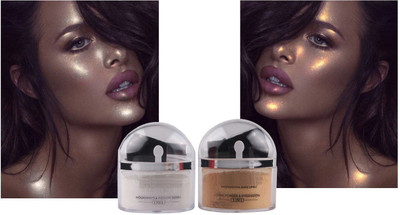 REIMICHI highlighter powder gold silver pigment long lasting waterproof Highlighter(golden and silver)
