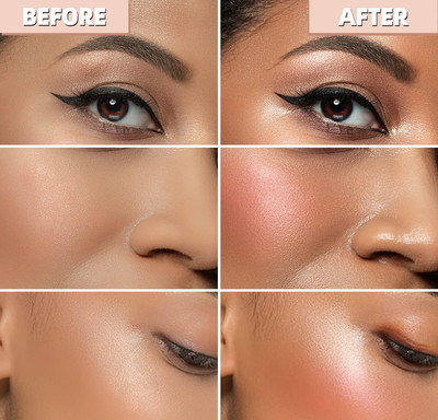 luzimaisa Baked Multi Shimmer Blusher And Highlight Palette  Highlighter(multicolor)