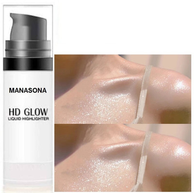 manasona Korean HD Glow Silver Liquid Highlighter For Women & Girls Highlighter(SILVER)