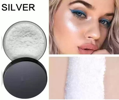 AMOSFIA 3D Shimmer and Shine Ultra-Smooth Radiant For Face Cheekbone Body(SILVER)