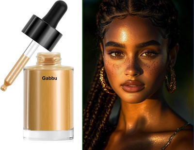 GABBU Smudge-proof Highlighter Makeup For All Skin Tones Highlighter(gold)
