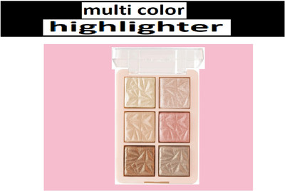 nn water proof new multi color highlighter palette super look shade pack of 1 Highlighter(multi color)