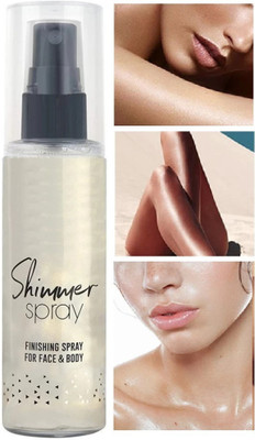 CATERINACHIARA Face And Body Whitening Shimmer shine liquid Spary  Highlighter(silver)