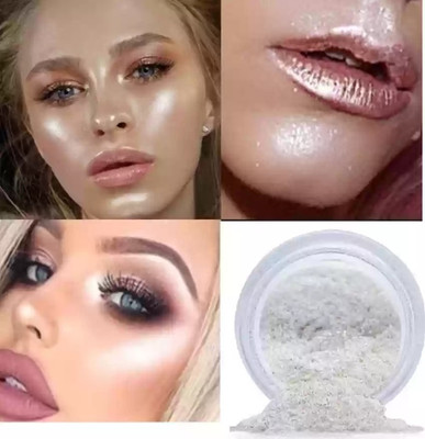 HUZURLU highlighter this highlighter is smooth textured and shimmer to the skin Highlighter(Silver)