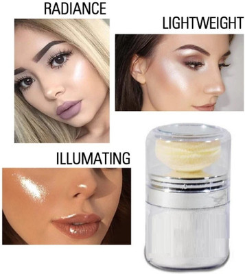 AFARAXIA Powder waterproof shimmer highlighter for face makeup Highlighter(silver)