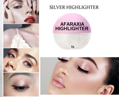 AFARAXIA Shimmer Highlighter, Face And Body Highlighter(SILVER)