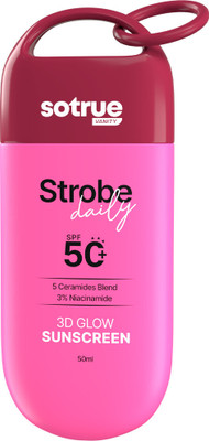 Sotrue Daily Strobe Cream SPF 50 for Radiant Glowing Skin, All Skin Types | Sunscreen + Highlighter(Rose Gold) Sotrue Daily Strobe Cream SPF 50 for Radiant Glowing Skin, All Skin Types | Sunscreen + Highlighter(Rose Gold)
