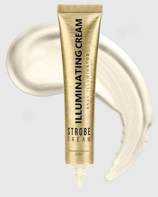 AEPRUY Strobe Cream Primer + Highlighter + Moisturizer | Intense Hydrating & Glowing Highlighter(Magical Gold)