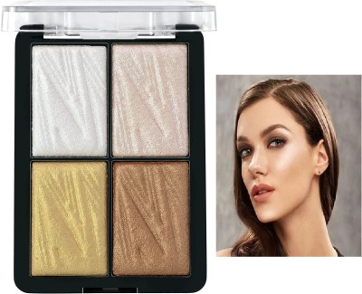 Yuency WATERPROOF LONG LASTING HIGHLIGHTER OR BLUSHER PALETTE Highlighter(MULTICOLOR)
