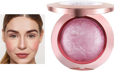 DARYUE pressed baked pink blusher and highlighter palette Highlighter(pink)