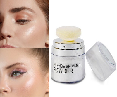 Herrlich NEW SHIMMER MINI HIGHLIGHTER POWDER SILVER COLOR Highlighter(SILVER)