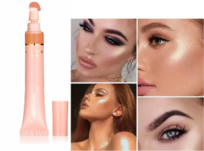 manasona Proffesional Liquid Highlighter For All Skin Types Highlighter(Rose Gold)