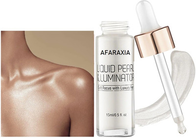 AFARAXIA Pearl Liquid illuminating Liquid Highlighter with Dewy finish white Highlighter(WHITE)